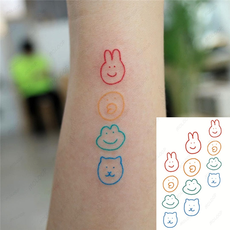Waterproof SticketTattoo Red Heart