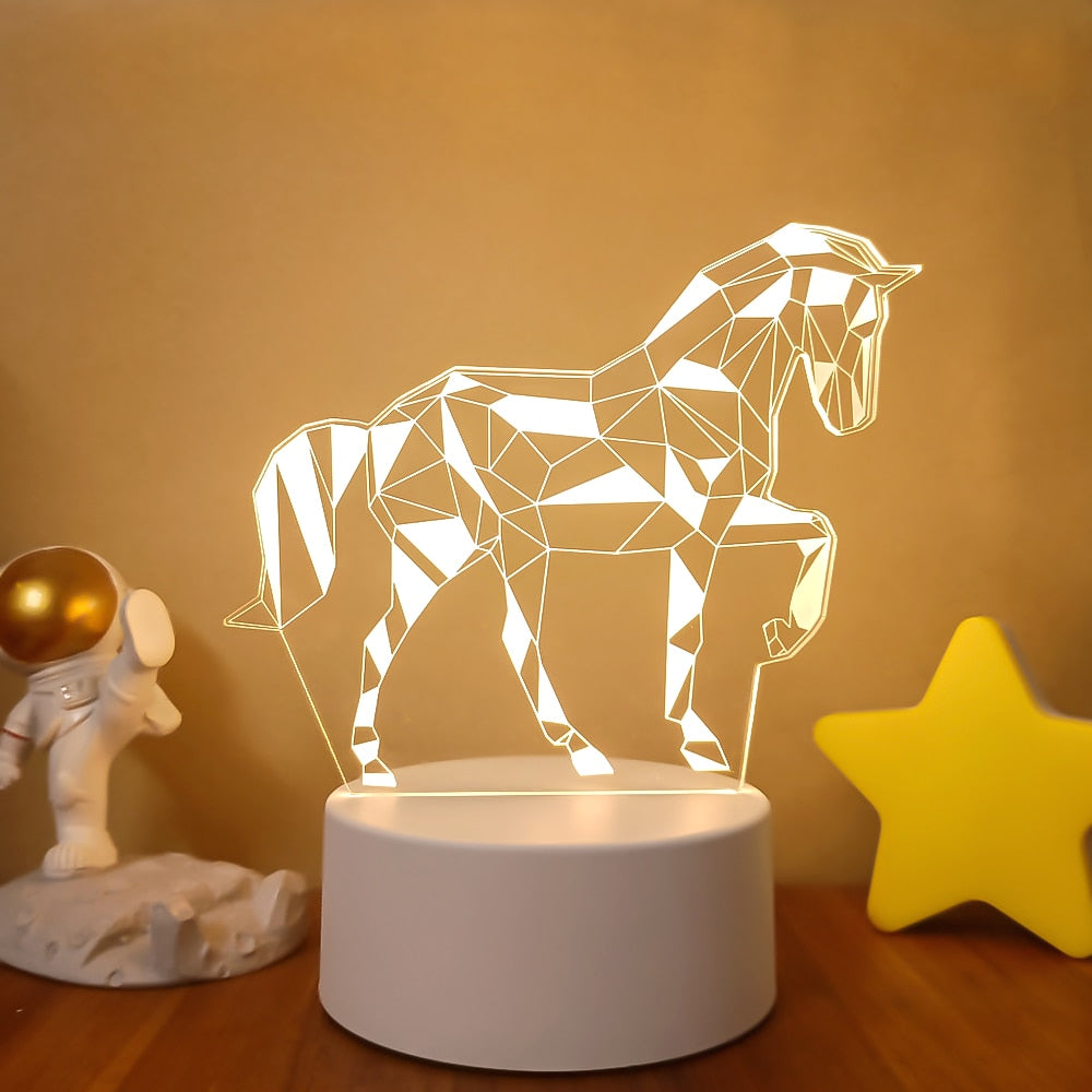 3D Acrylic USB Led Night Lamp