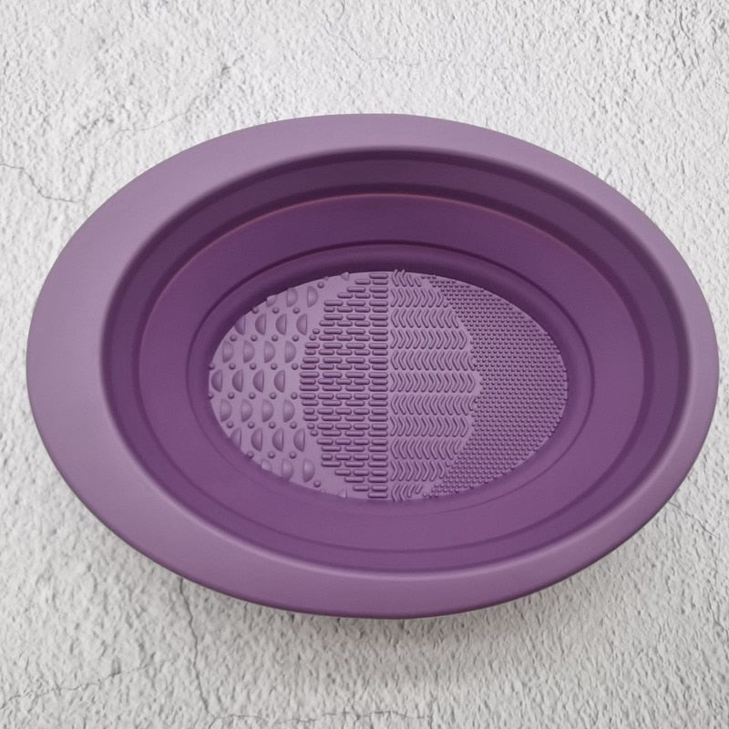 Silicone Makeup Brush Cleaner Bowl Foldable