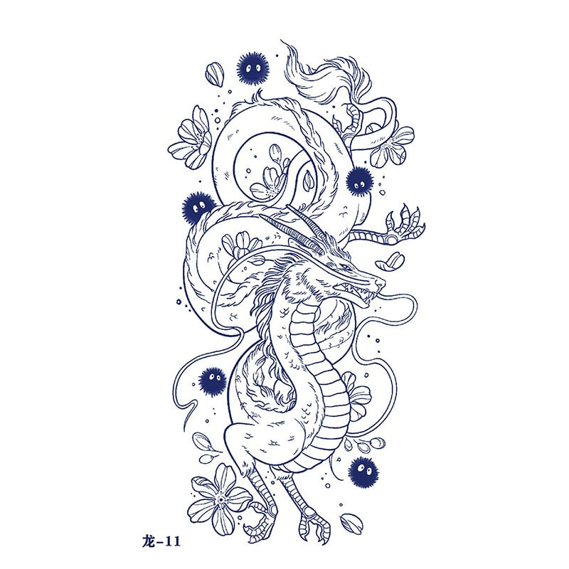 Japanese Dragon Tattoo Sticker