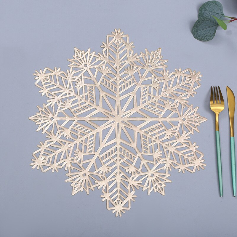 Christmas Snowflake Gold/Silver Tablemat