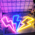 LED Home Neon Lightning Shaped Sign Neon