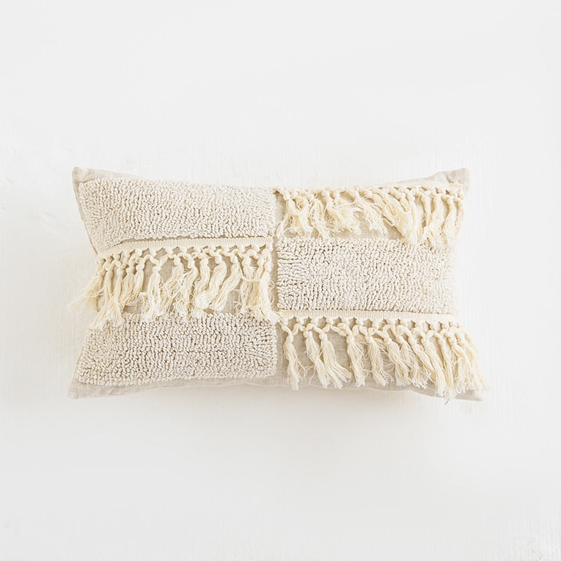 Boho Tufted Pillow Cover