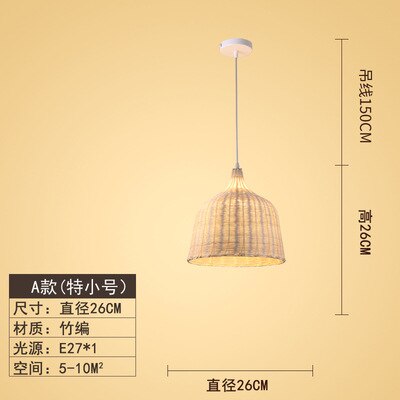 Handmade Rattan Hanging Lamp