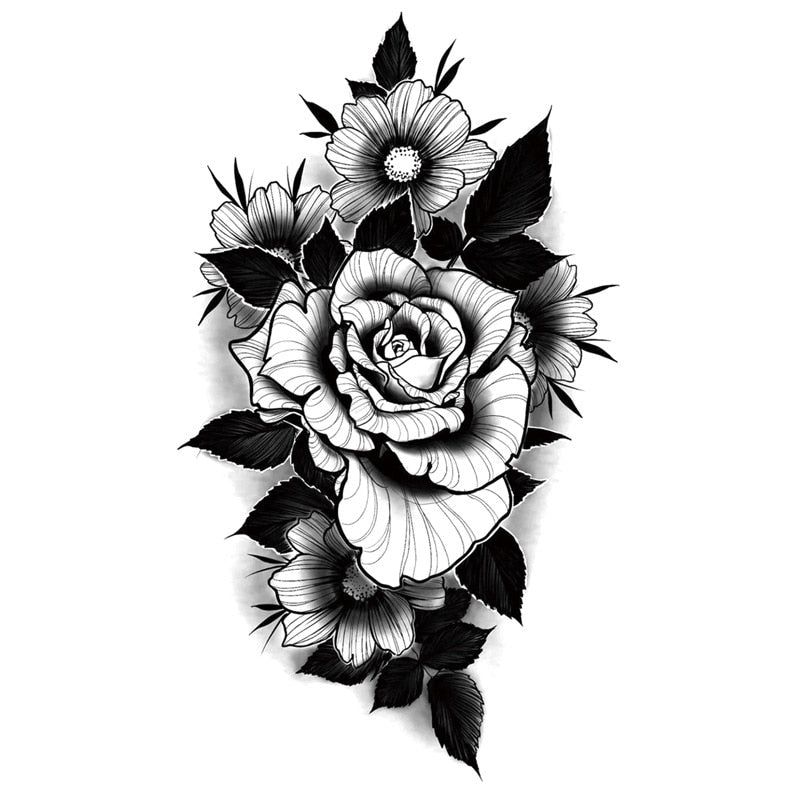 Flower Tattoo Sticker