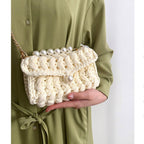 Crochet Pearl Shoulder Bag