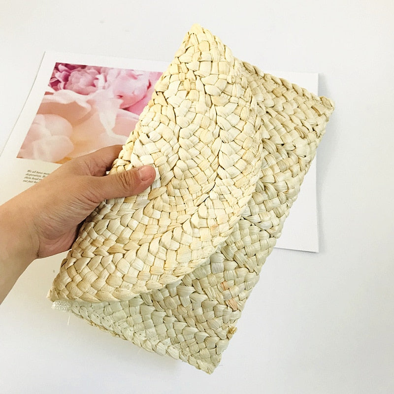 Straw Clutch Bag