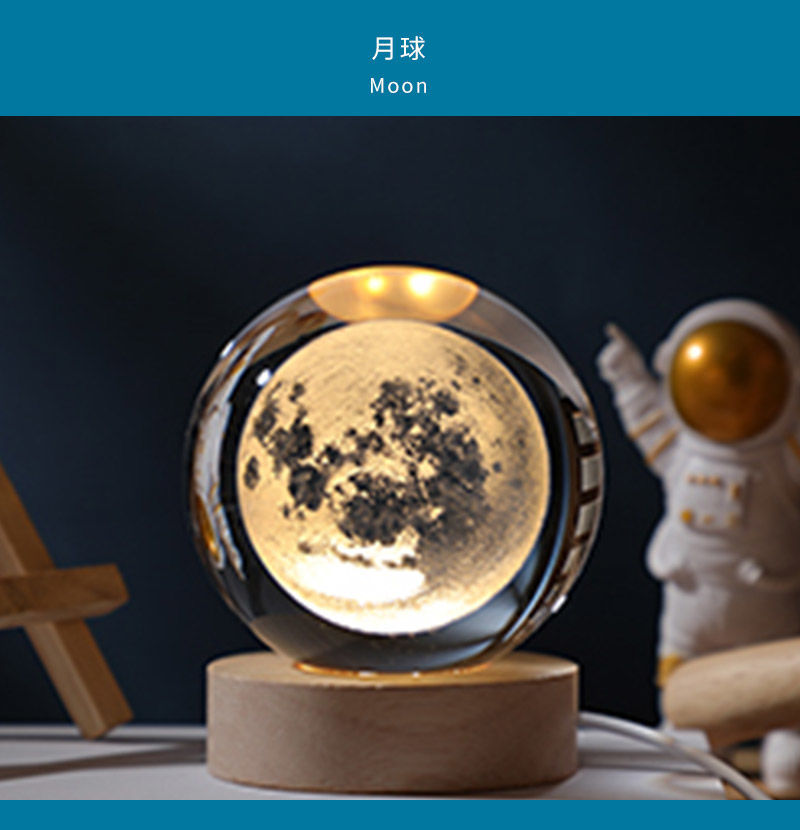 Glowing Planetary Galaxy Crystal Ball Lights