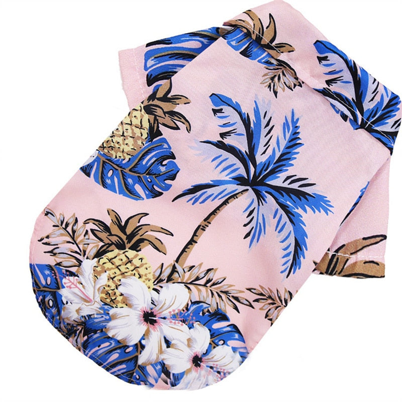 Pet Summer Clothes Hawaiian Style