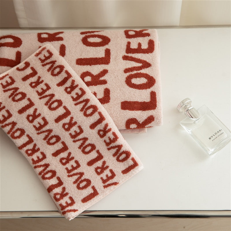 Love Letters Cotton Soft Face Towel