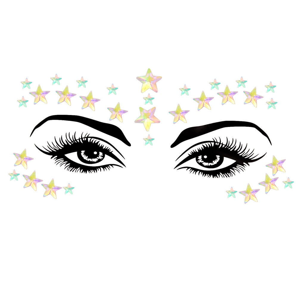 Crystal Body Art Stickers Make Up