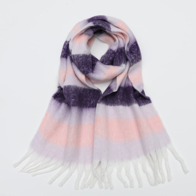 Oversize Plaid Scarf