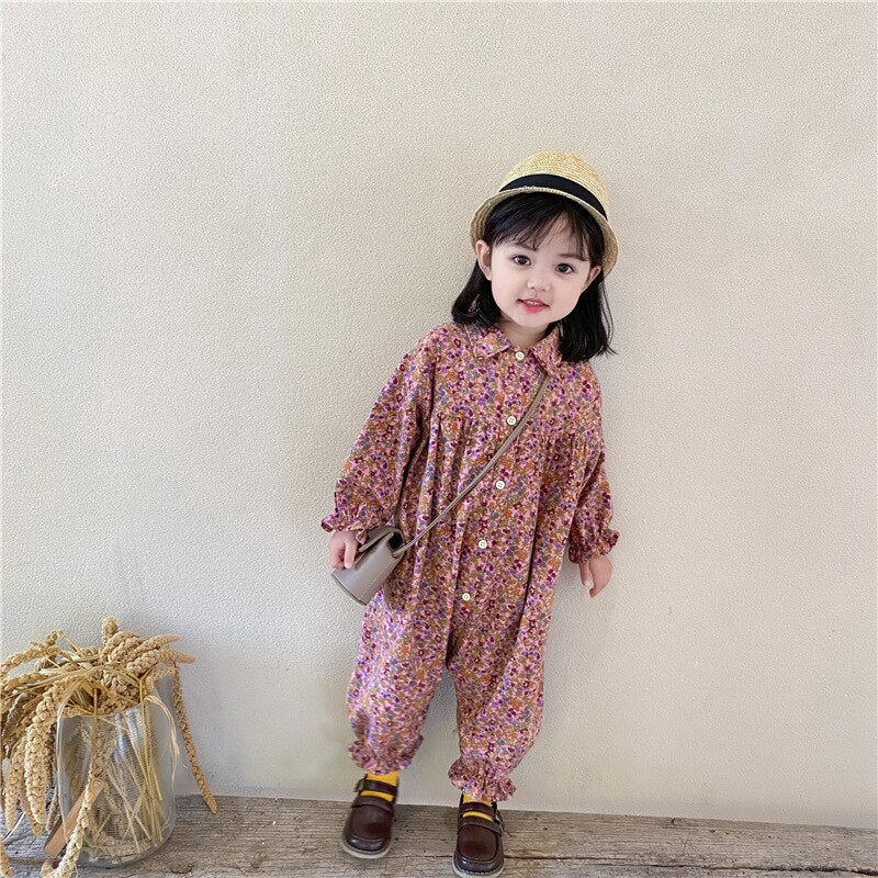 Long Sleeve Cotton Jumpsuit