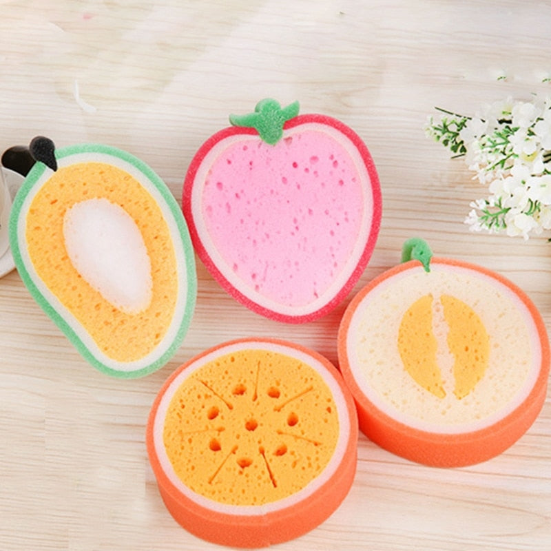 Cute Fruit Shape Bath Sponge