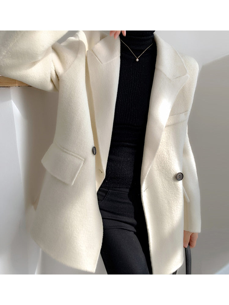 White Woolen Coat