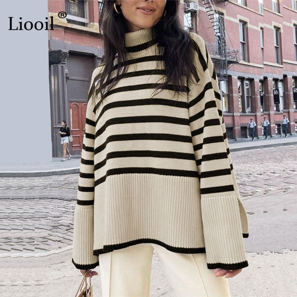 Black And White Stripe Sweater