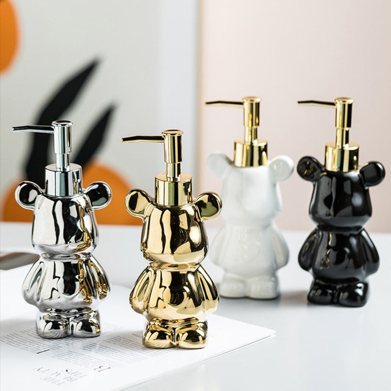 Bear Shape Ceramic Soap Dispensers 200ml