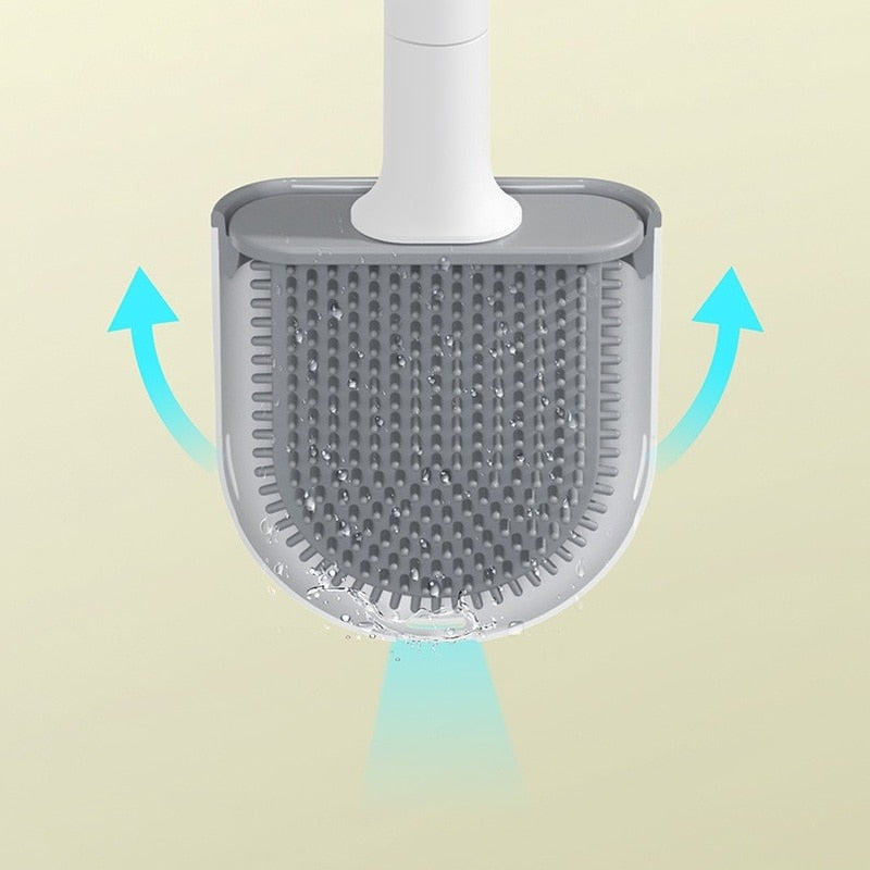 Silicone Toilet Brush Wall-Mounted
