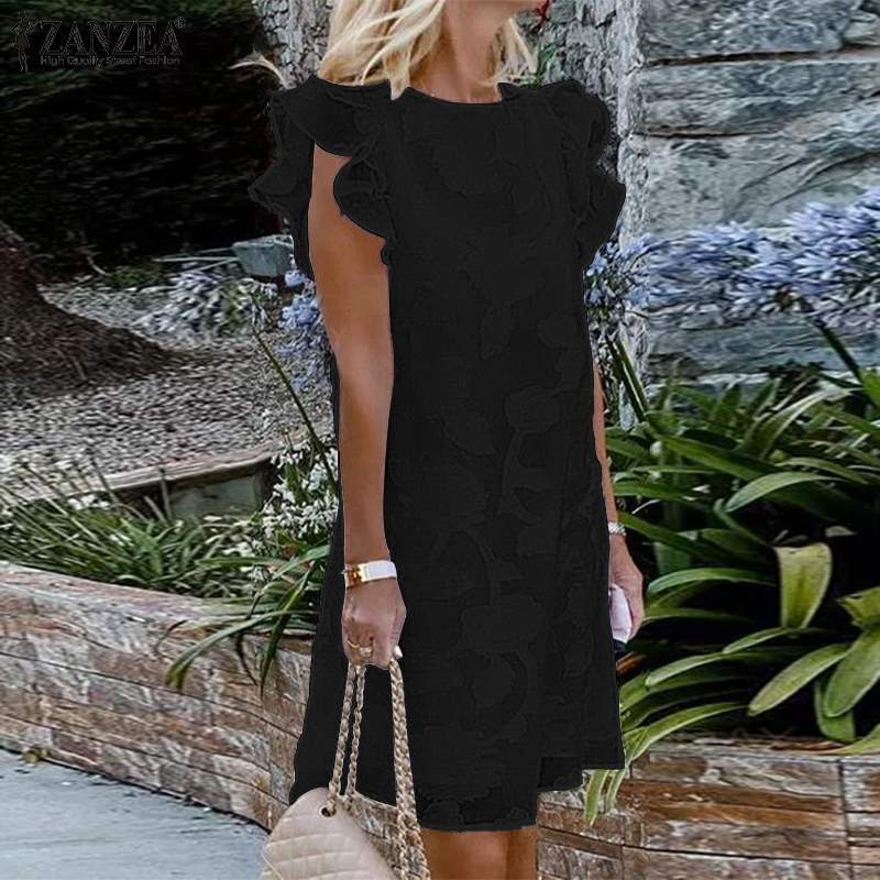 Mini Dress  Casual Solid Color