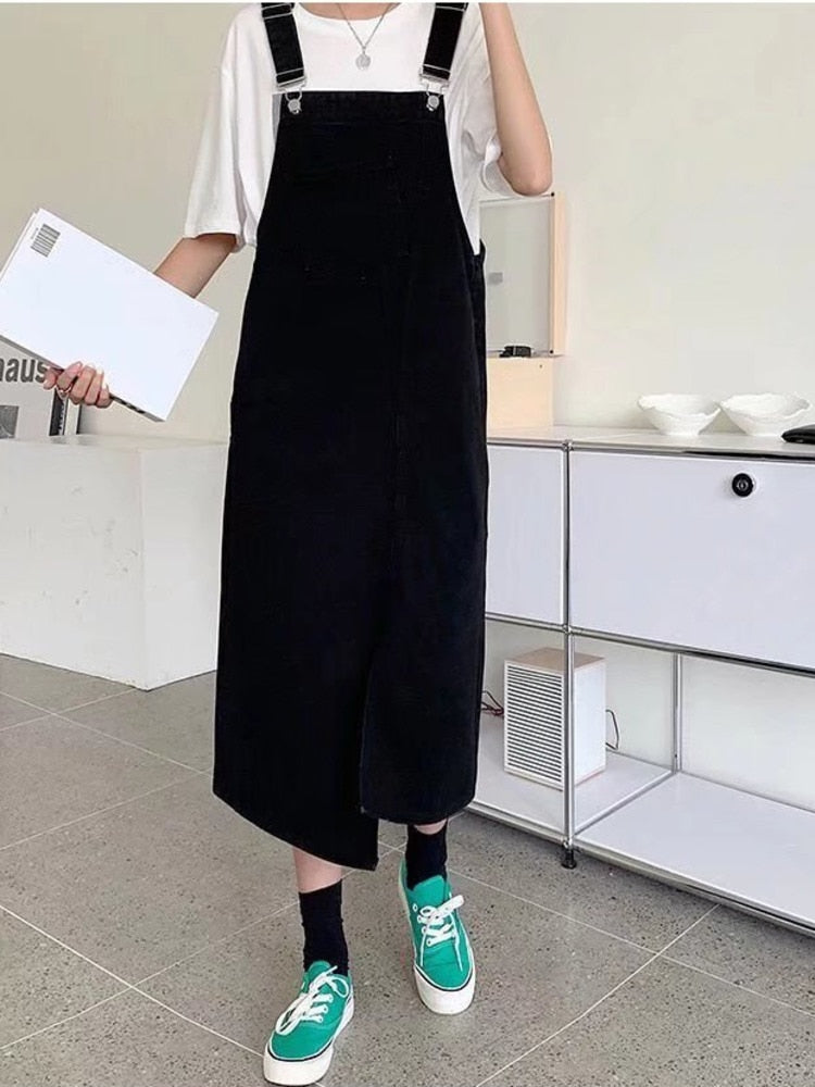 Denim Jumpsuits Wide Leg