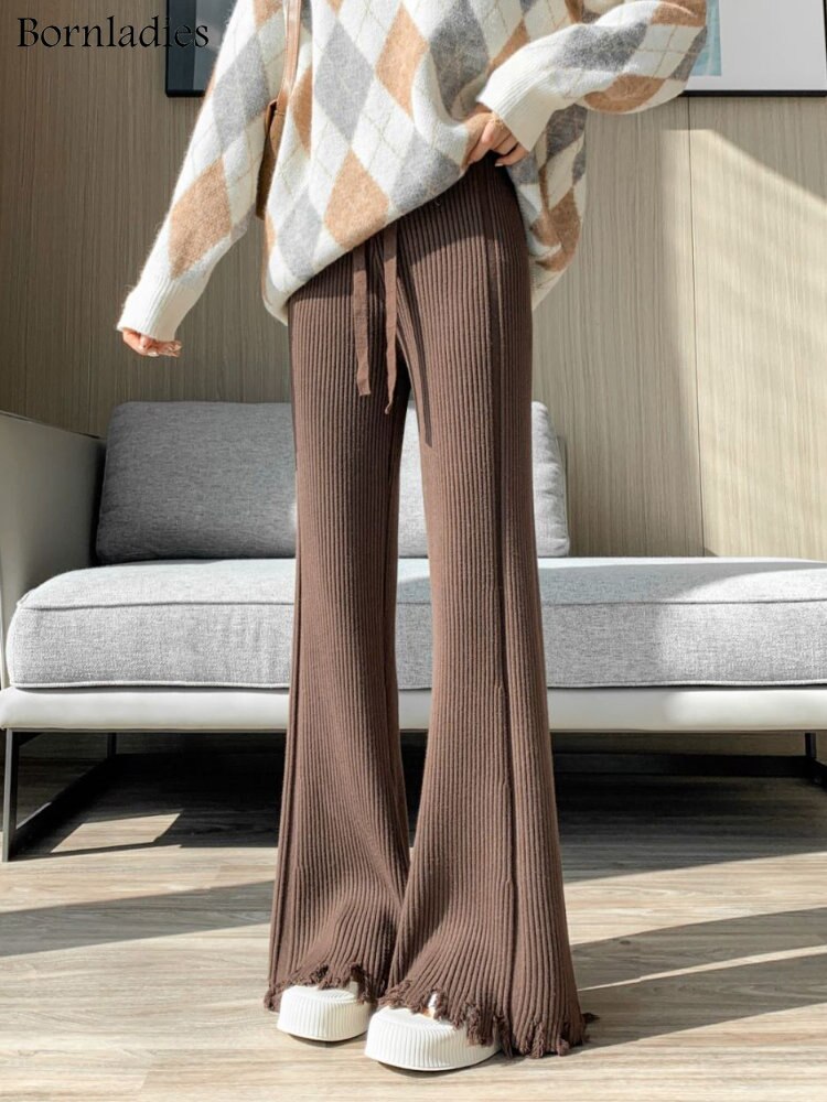 Wide Leg Knitted Pants