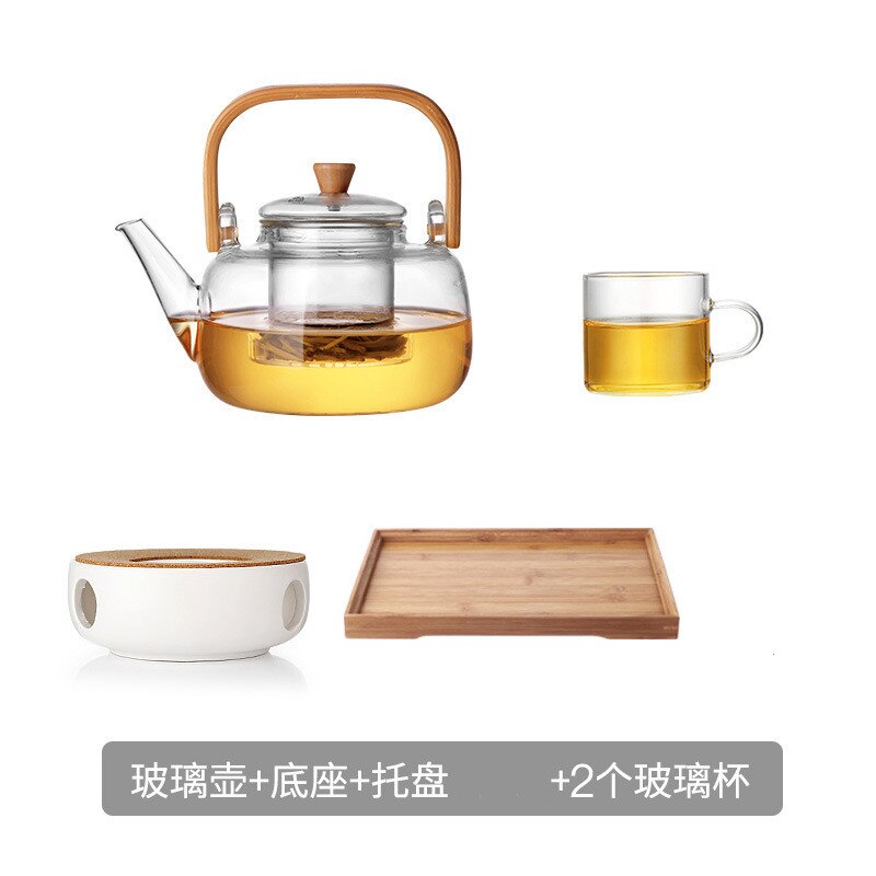 Heat-resistant Tea Pot and Tea Cup Set