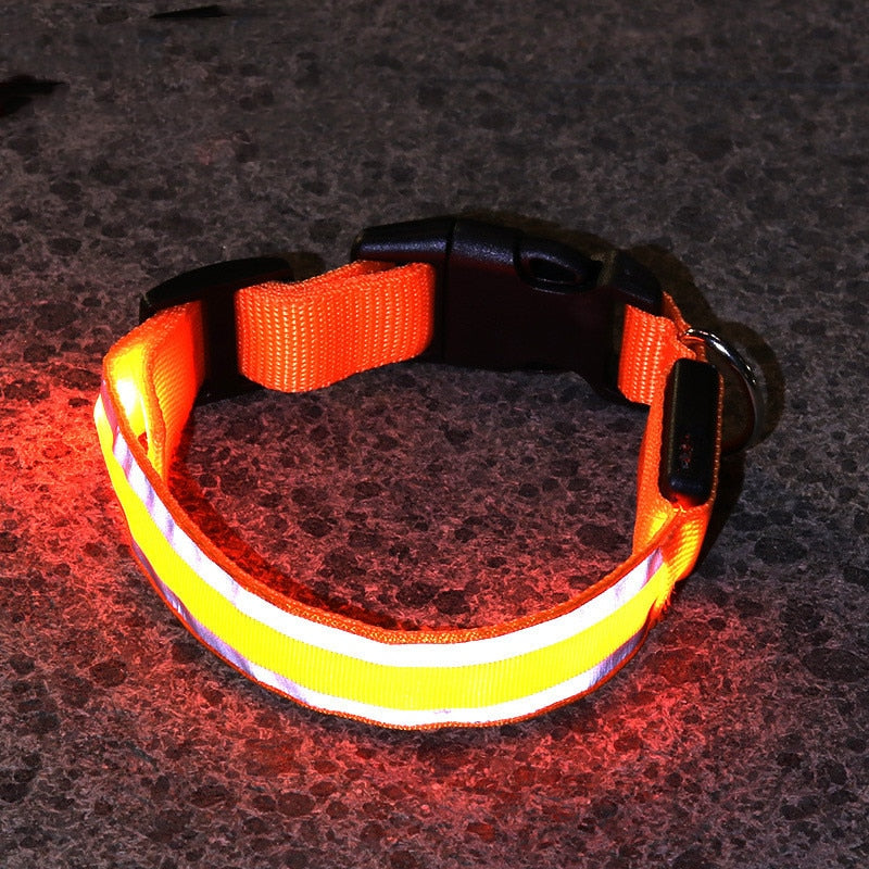 LED Glowing Dog Collar Adjustable Anti-Lost