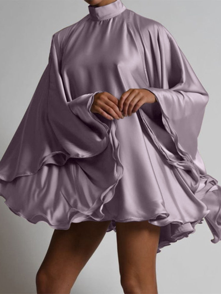 Satin Backless Dress