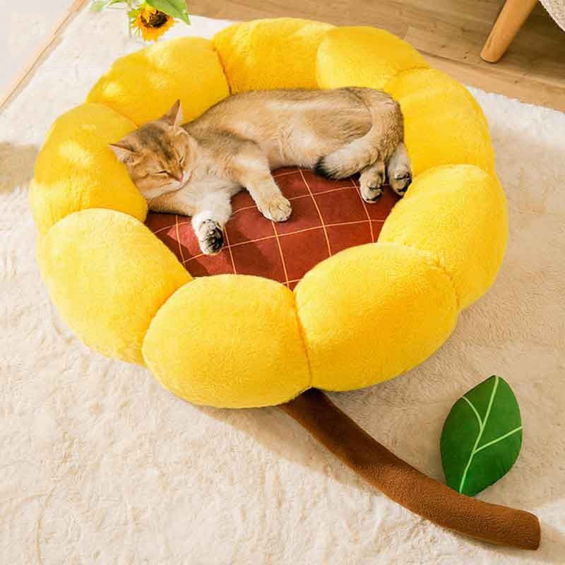 Flower Shaped Fluffy Bed Pet