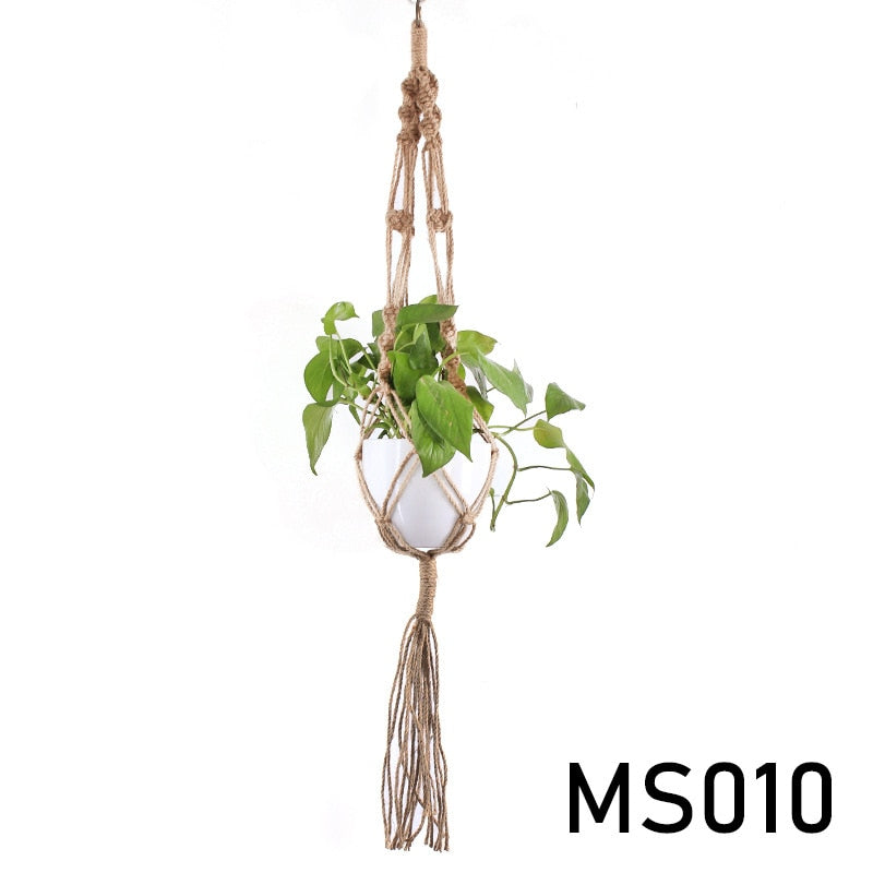 Hemp Rope Hanging Flower Pot