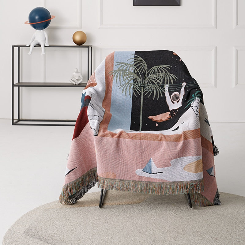 Space Travel Throw Blanket