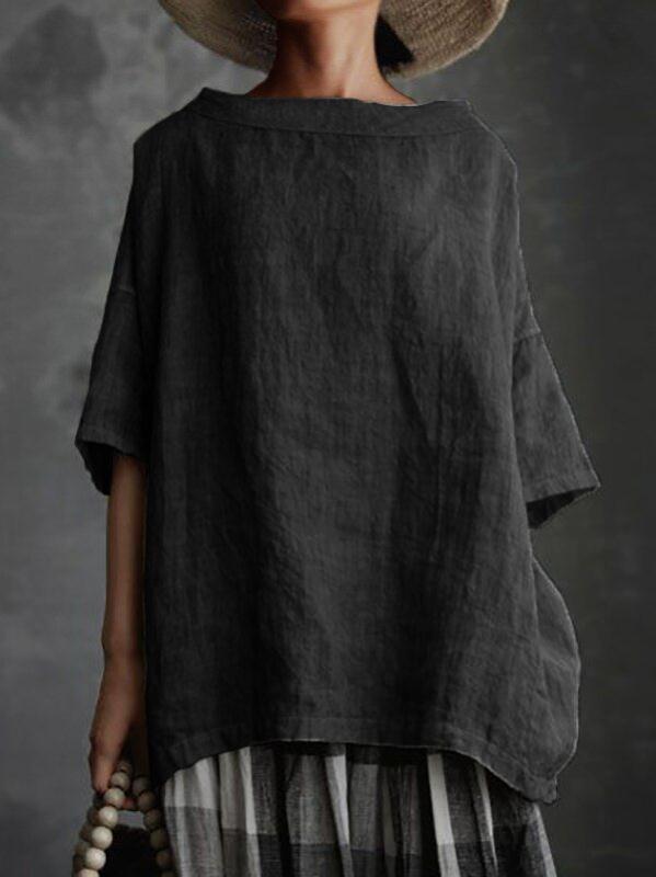 Cotton Linen T Shirt