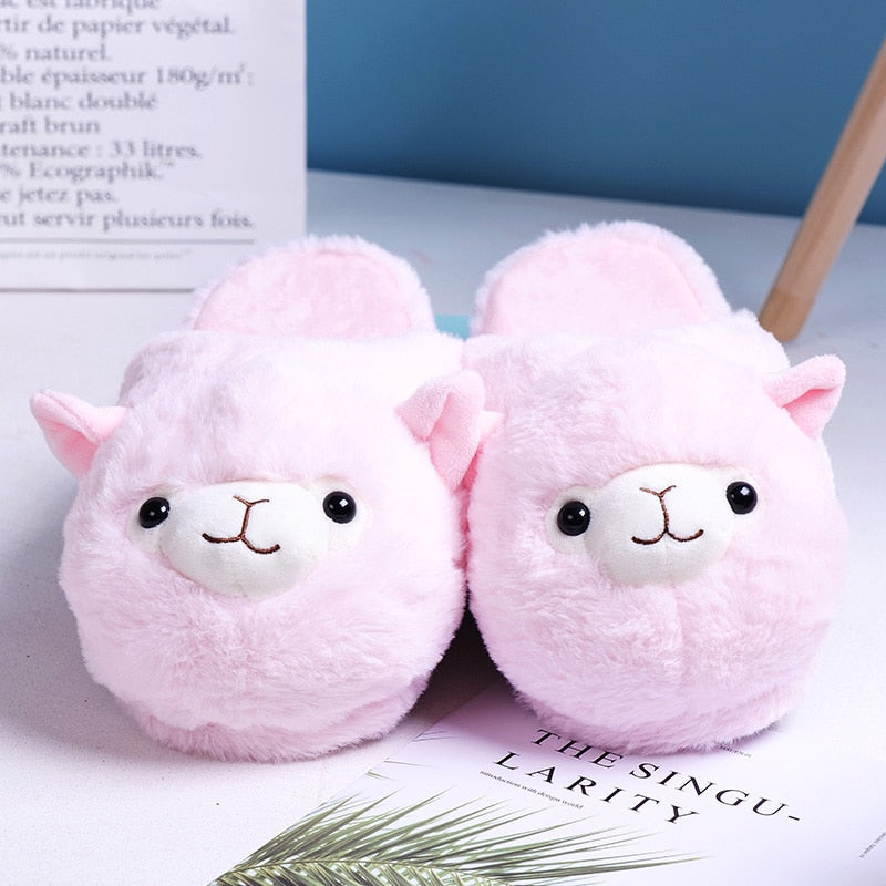 Cute Cartoon  Fur Slippers