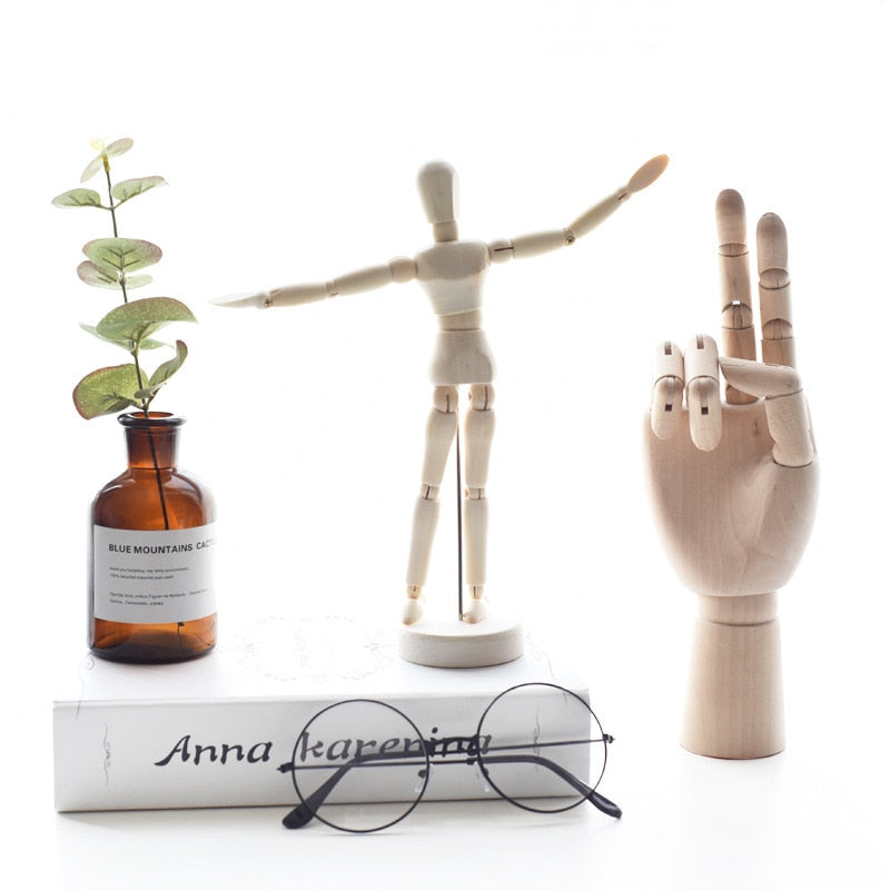 Wooden Figurines Ornament Statue