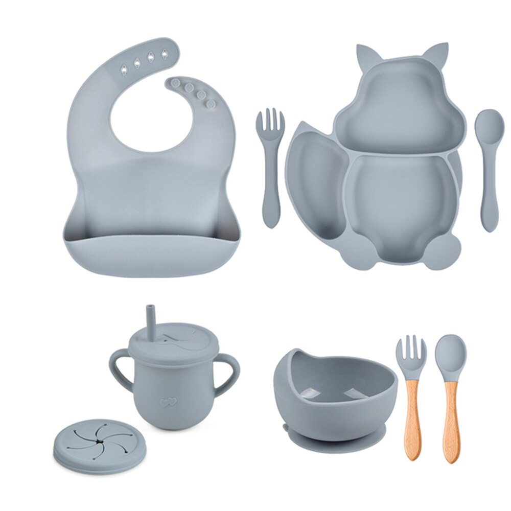 Baby Soft Silicone Sucker Bowl Sets