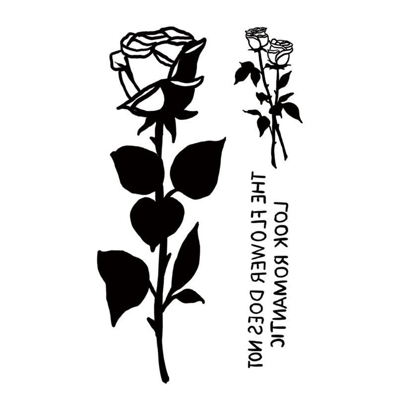 Flower Tattoo Sticker