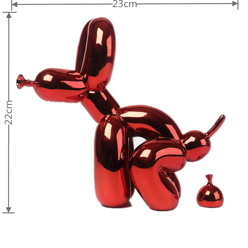 Balloon Dog Doggy Poo Sculpture