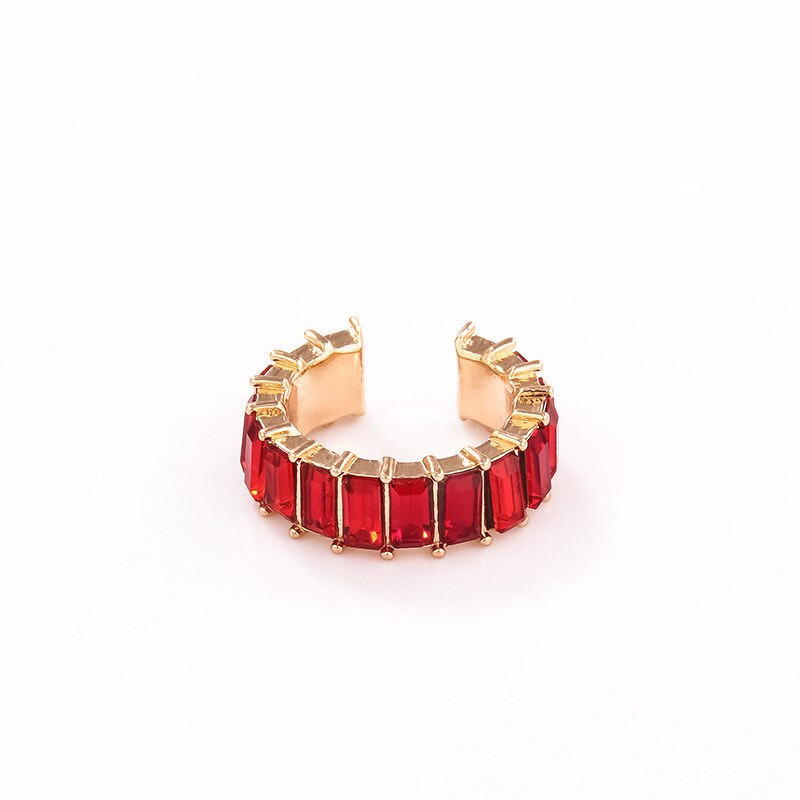 Pearl Ear Cuff Rhinestone Earrings