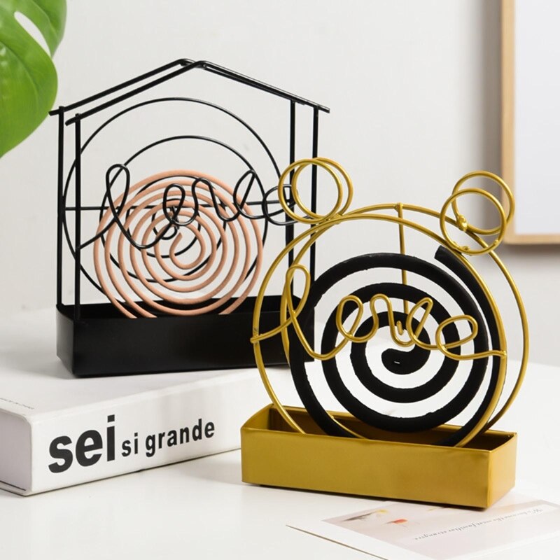 Gold Bird Cage Mosquito Coil Holder