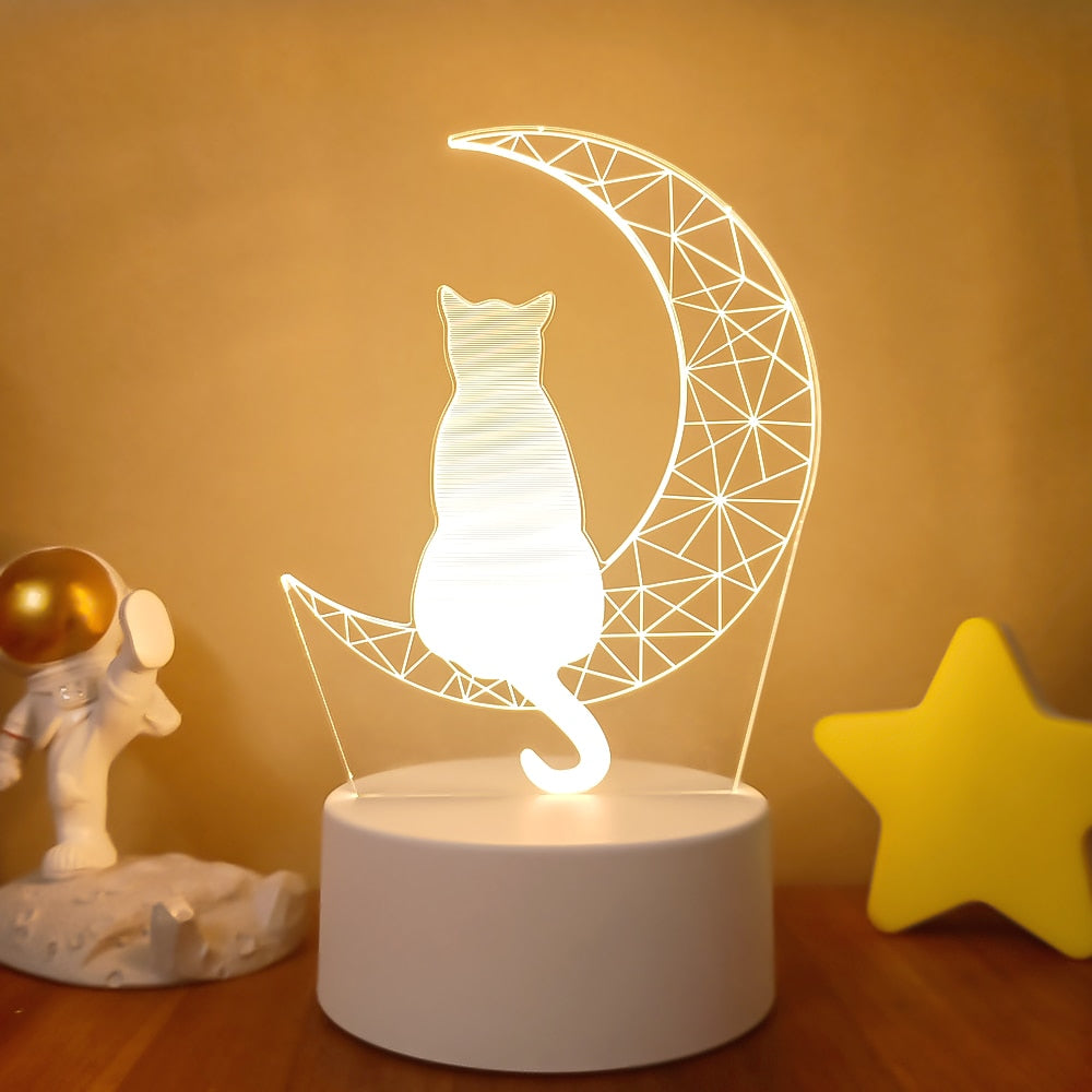 3D Acrylic USB Led Night Lamp