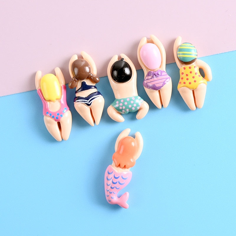 5pcs Cartoon Swimming Refrigerator Magnets