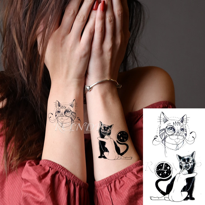 Smile Face Tattoo Sticker