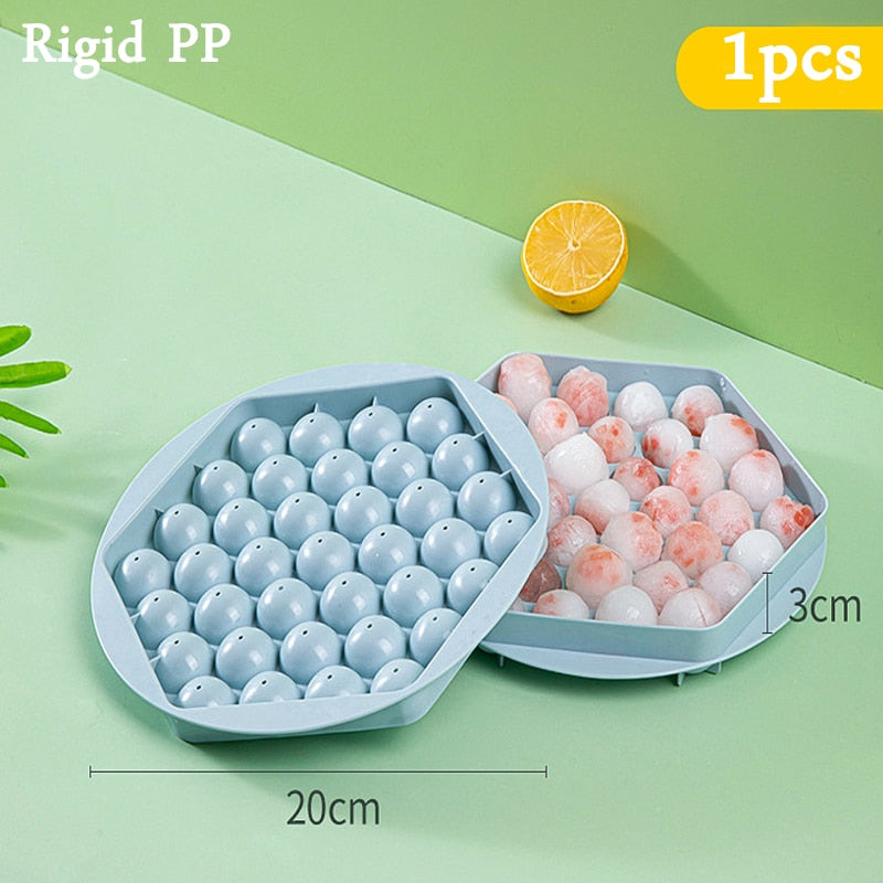 1Pc Colorful Round Rhombus Ice Tray