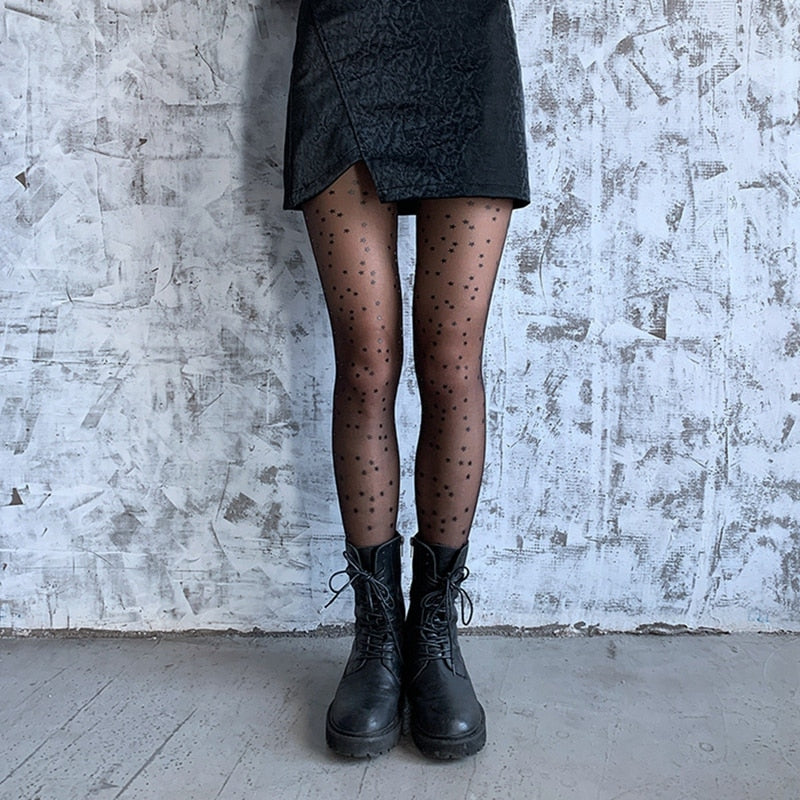 Starry Star Printed Tights