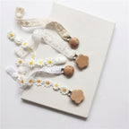 Pacifier Clip Small Daisy Lace