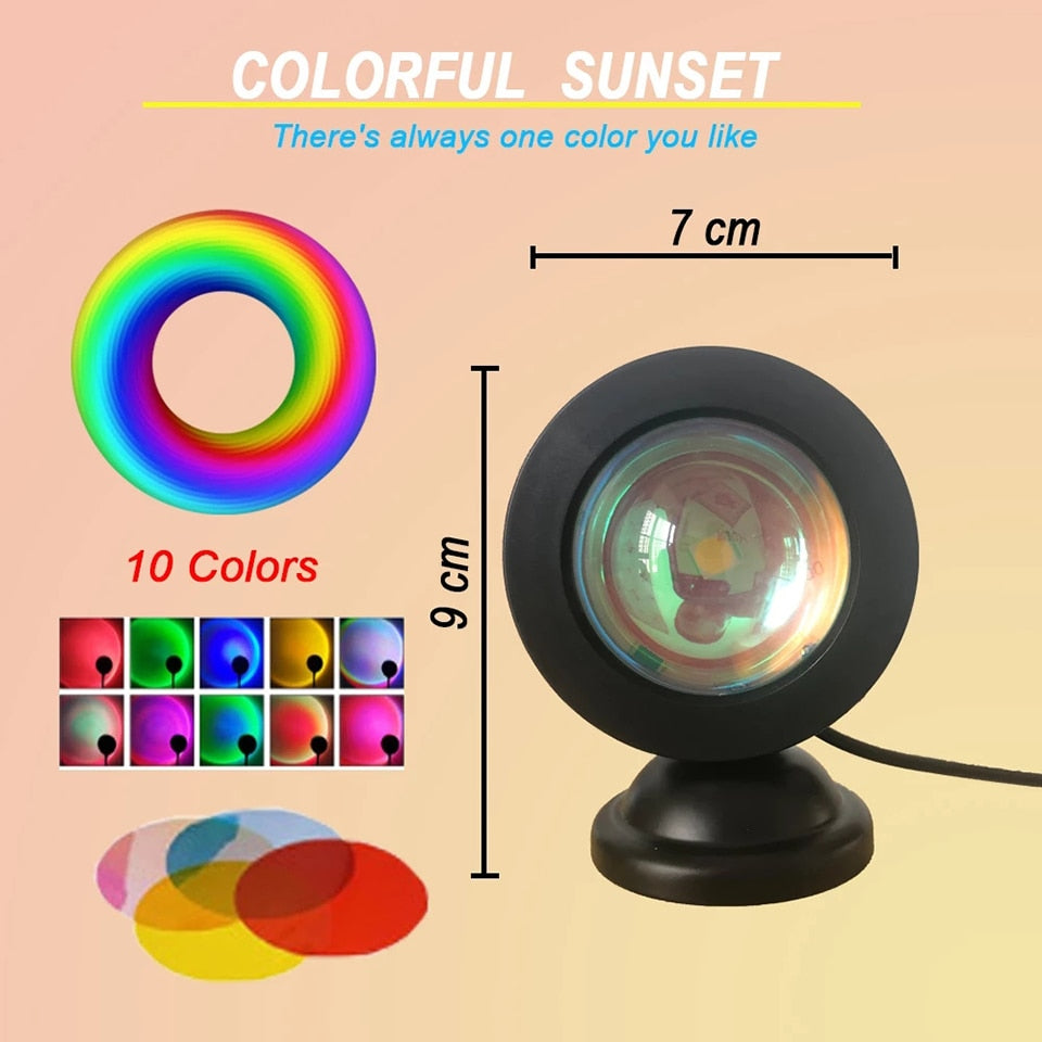Sunset Lamp Led Projector Night Light