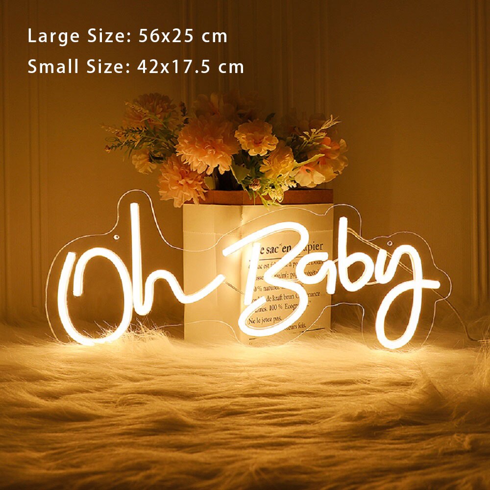 Oh Baby LED Neon Light Signs