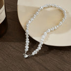 Pearl Chain Choker Necklace