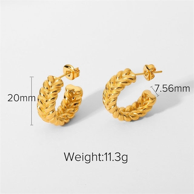 Chunky Hoop Earrings