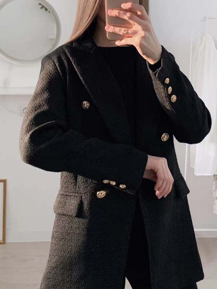 Black Tweed Blazer